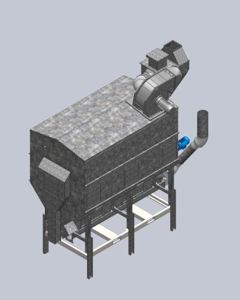 Drum cleaner TR80/100 with suction housing large 25-40 T M&M